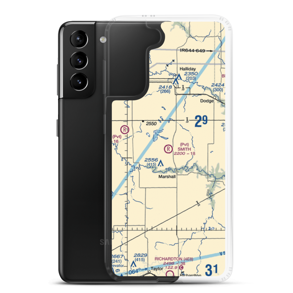 Smith Strip (10ND) VFR Sectional Samsung Case Samsung Galaxy S21 Plus model shown