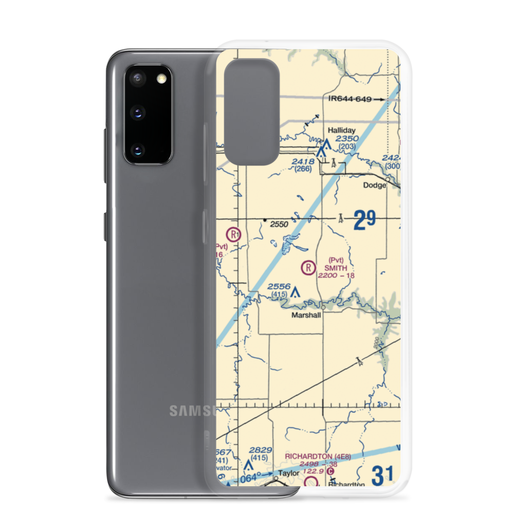 Smith Strip (10ND) VFR Sectional Samsung Case Samsung Galaxy S20 model shown