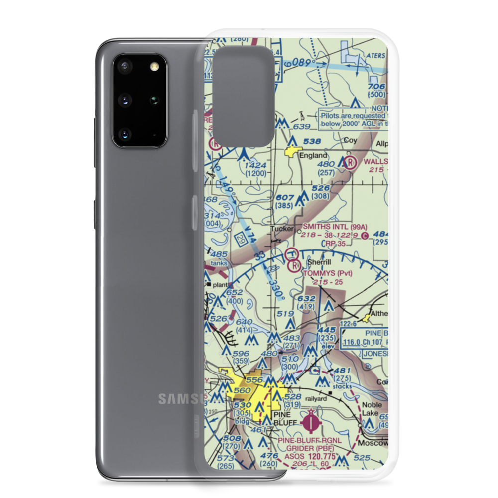 Smith's International Airport (99A) VFR Sectional Samsung Case Samsung Galaxy S20 Plus model shown