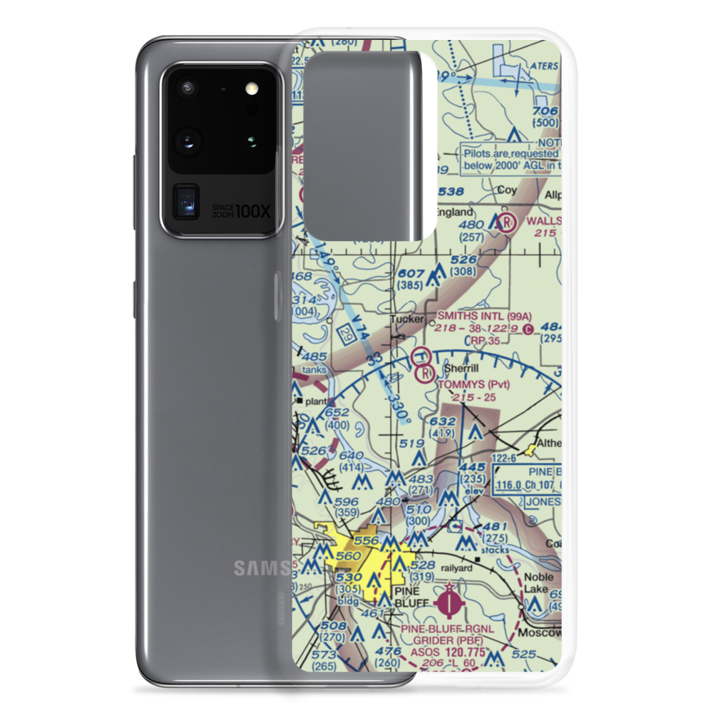 Smith's International Airport (99A) VFR Sectional Samsung Case Samsung Galaxy S20 Ultra model shown