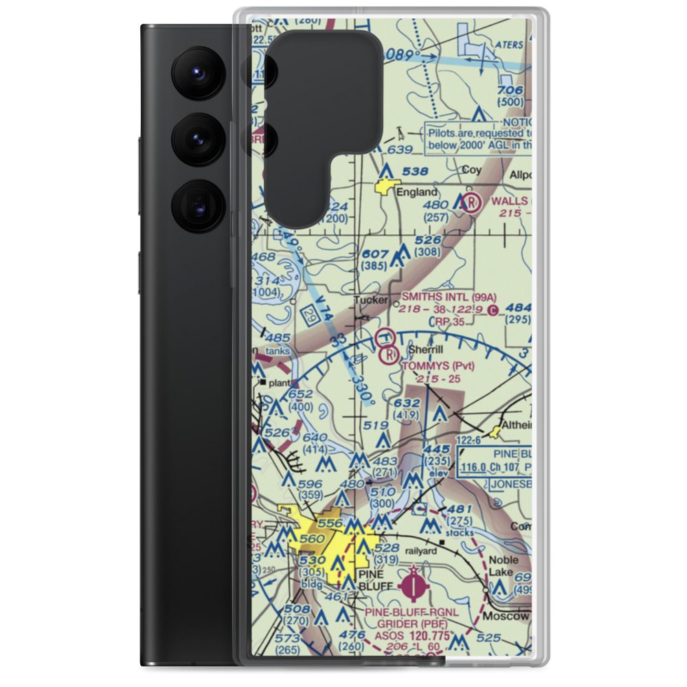 Smith's International Airport (99A) VFR Sectional Samsung Case Samsung Galaxy S22 Ultra model shown