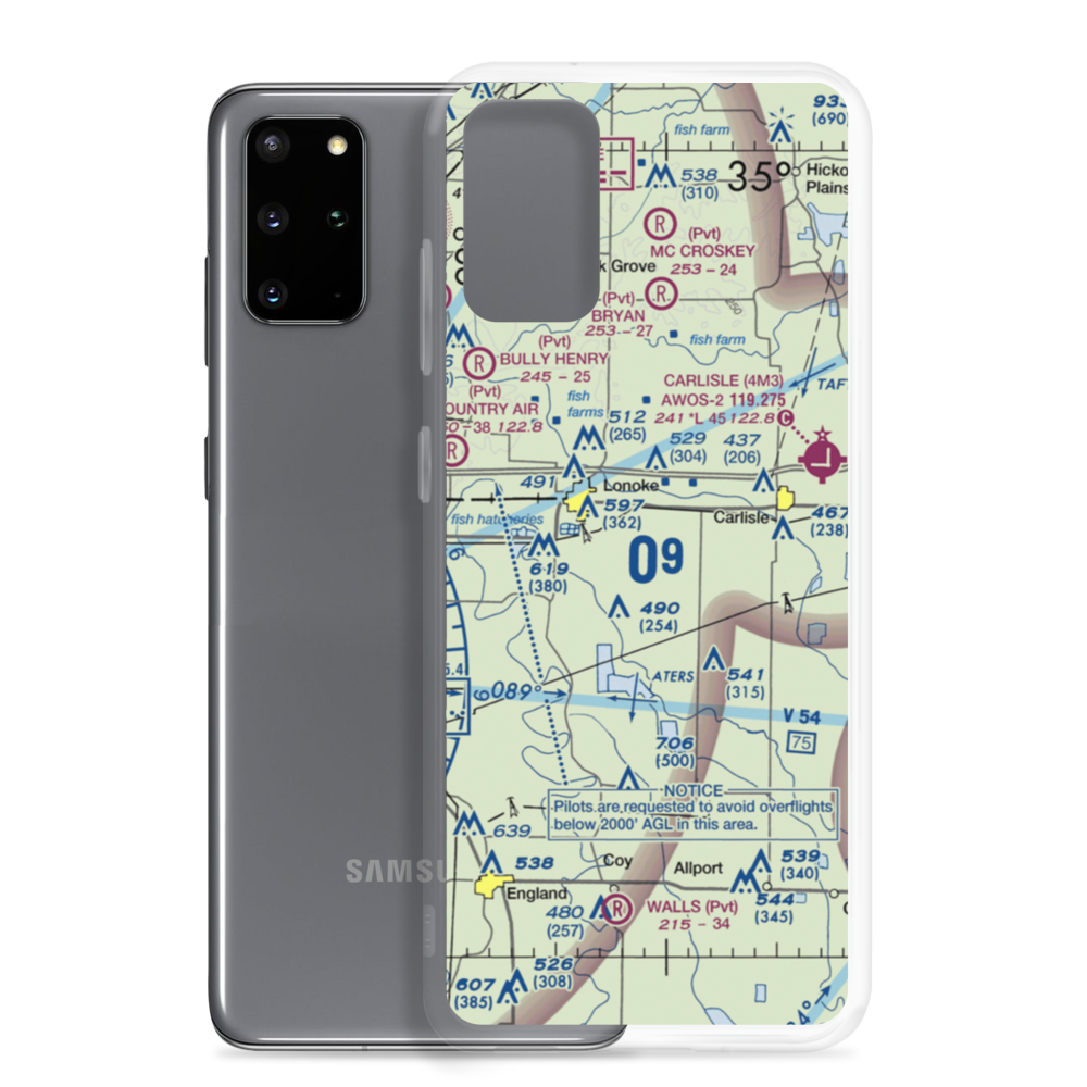 Smith's Strip (81AR) VFR Sectional Samsung Case Samsung Galaxy S20 Plus model shown