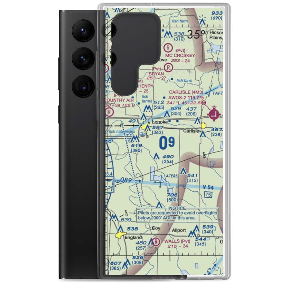 Smith's Strip (81AR) VFR Sectional Samsung Case Samsung Galaxy S22 Ultra model shown
