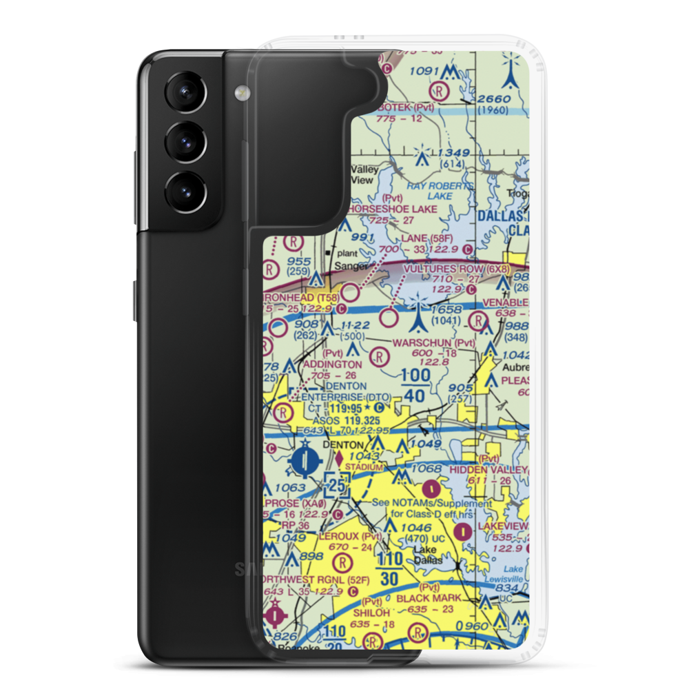 Smither Field (TE81) VFR Sectional Samsung Case Samsung Galaxy S21 Plus model shown