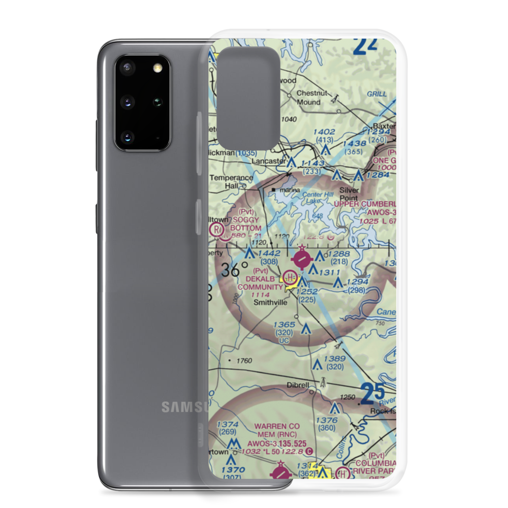 Smithville Municipal Airport (0A3) VFR Sectional Samsung Case Samsung Galaxy S20 Plus model shown
