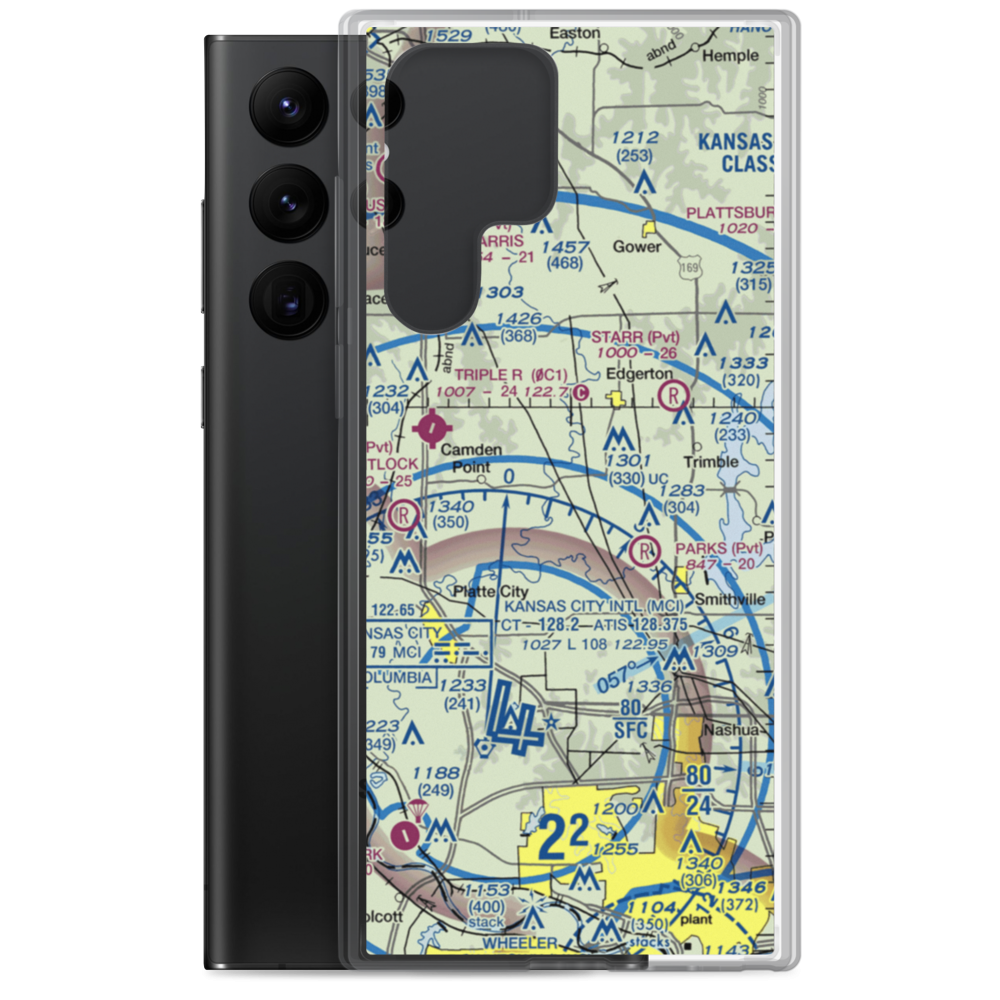 Smitty's Landing Airport (1MU2) VFR Sectional Samsung Case Samsung Galaxy S22 Ultra model shown