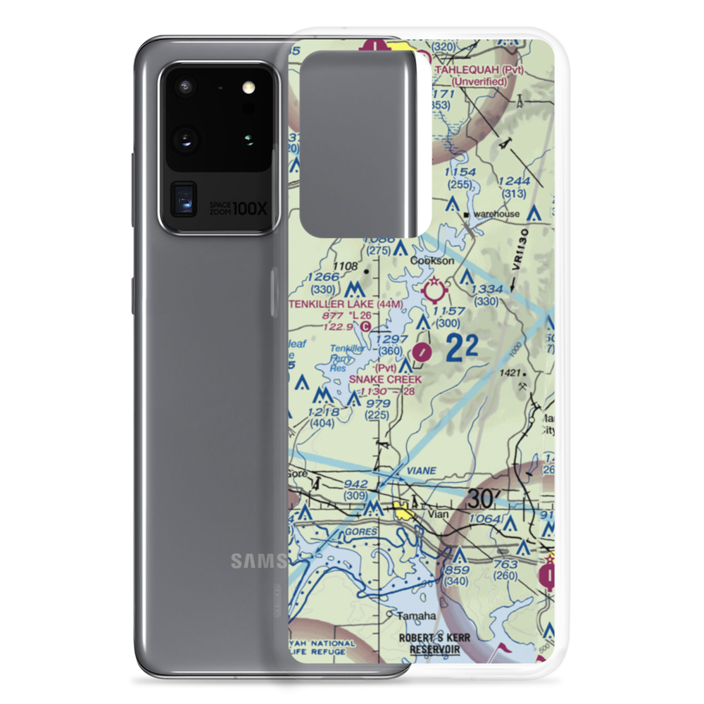 Snake Creek Wilderness Airport (OK06) VFR Sectional Samsung Case Samsung Galaxy S20 Ultra model shown
