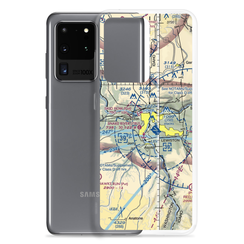 Snake River Seaplane Base (78U) VFR Sectional Samsung Case Samsung Galaxy S20 Ultra model shown