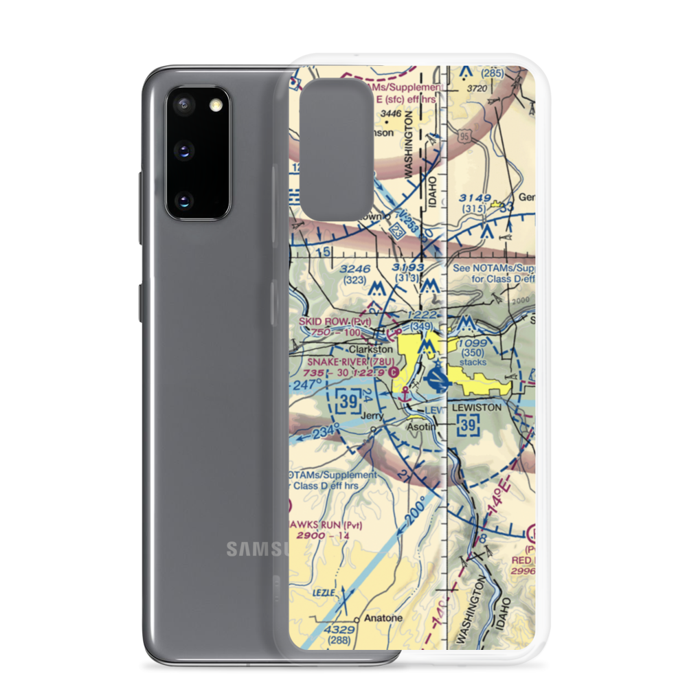Snake River Seaplane Base (78U) VFR Sectional Samsung Case Samsung Galaxy S20 model shown