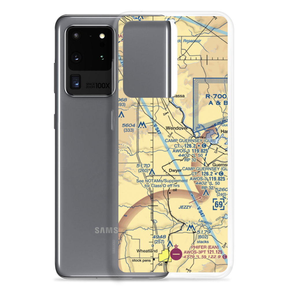 Snell - North Laramie River Airport (WY25) VFR Sectional Samsung Case Samsung Galaxy S20 Ultra model shown