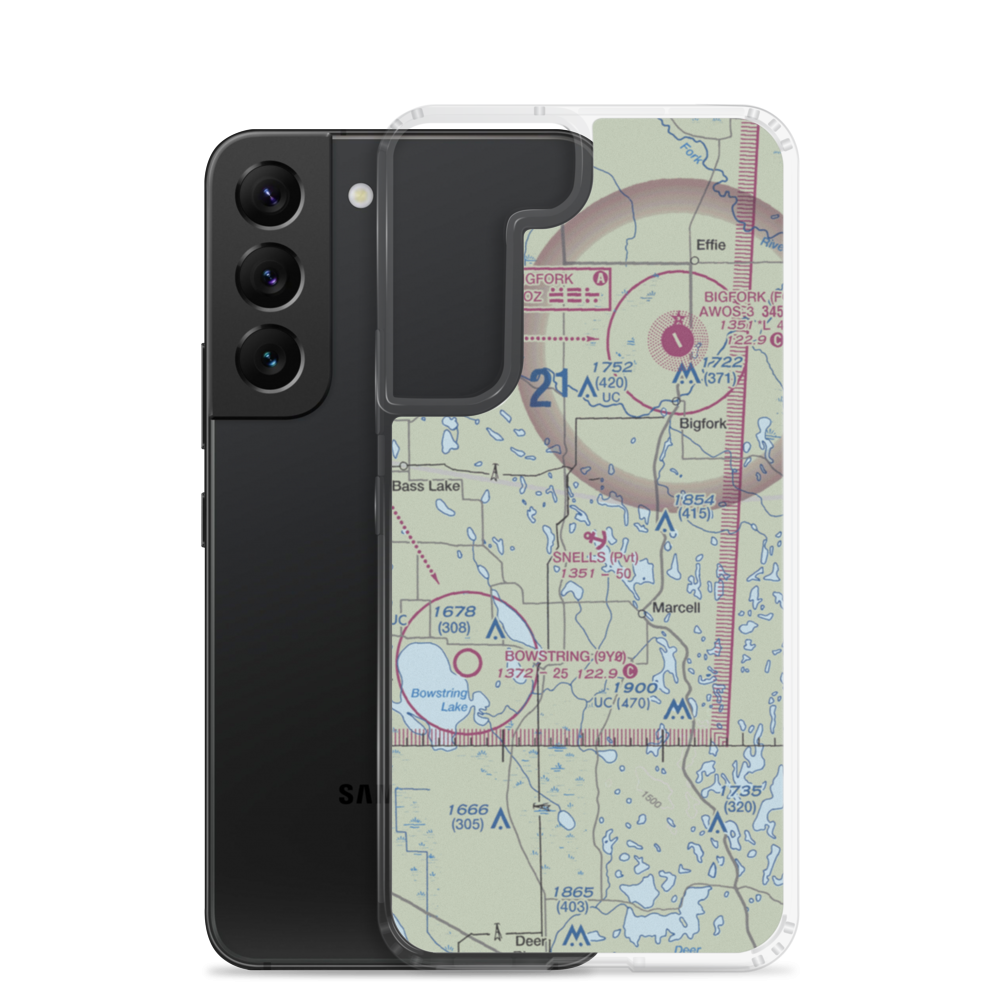Snell's Seaplane Base (MN73) VFR Sectional Samsung Case Samsung Galaxy S22 model shown