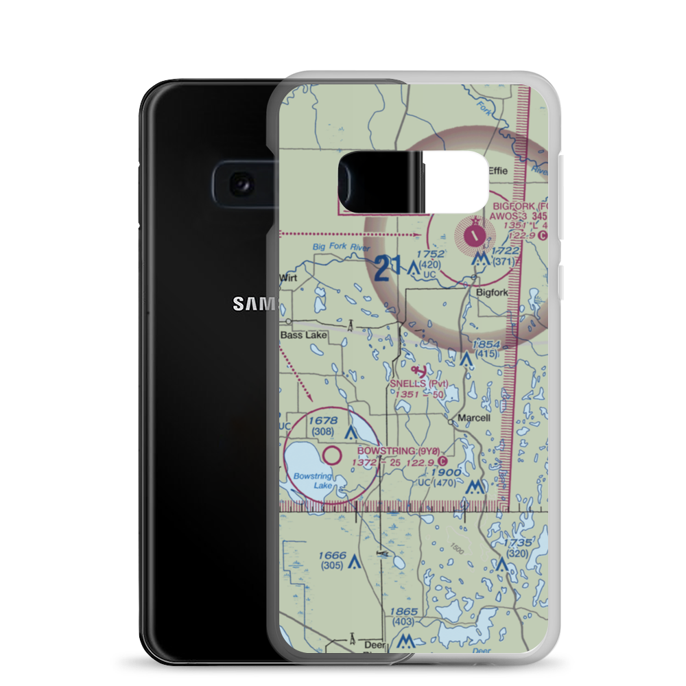 Snell's Seaplane Base (MN73) VFR Sectional Samsung Case Samsung Galaxy S10e model shown