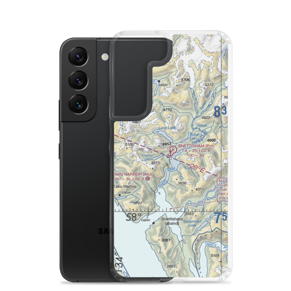 Snettisham Airport (7AK2) VFR Sectional Samsung Case Samsung Galaxy S22 model shown