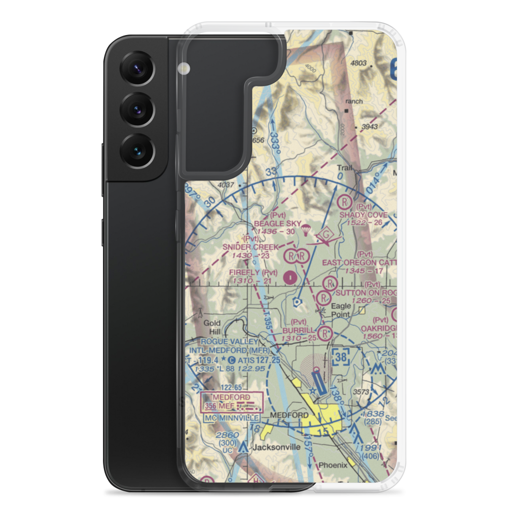 Snider Creek Airport (OR06) VFR Sectional Samsung Case Samsung Galaxy S22 Plus model shown