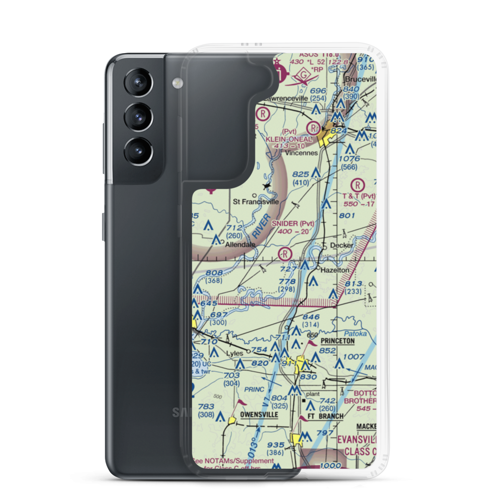 Snider Field (0IN1) VFR Sectional Samsung Case Samsung Galaxy S21 model shown