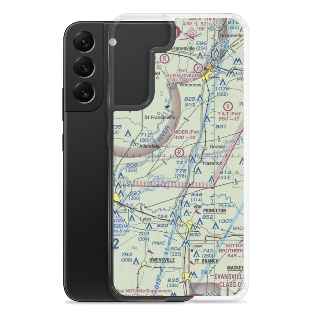 Snider Field (0IN1) VFR Sectional Samsung Case Samsung Galaxy S22 Plus model shown
