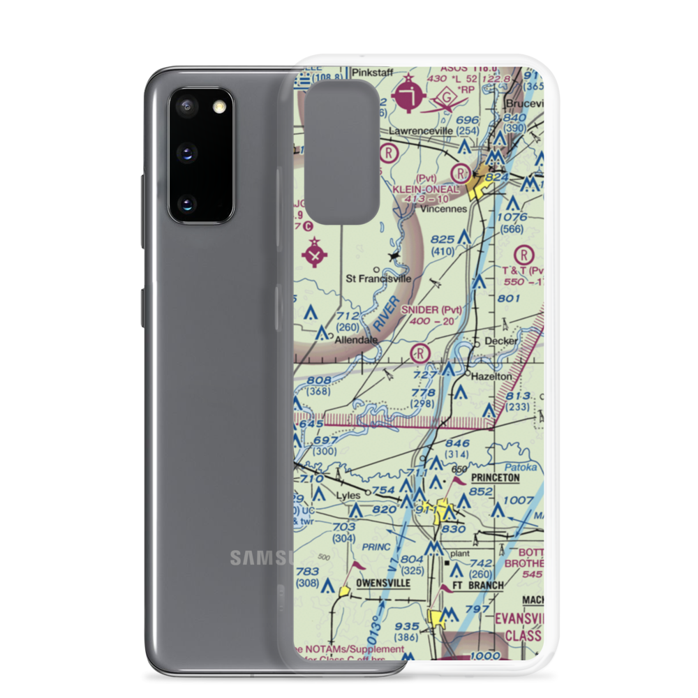 Snider Field (0IN1) VFR Sectional Samsung Case Samsung Galaxy S20 model shown