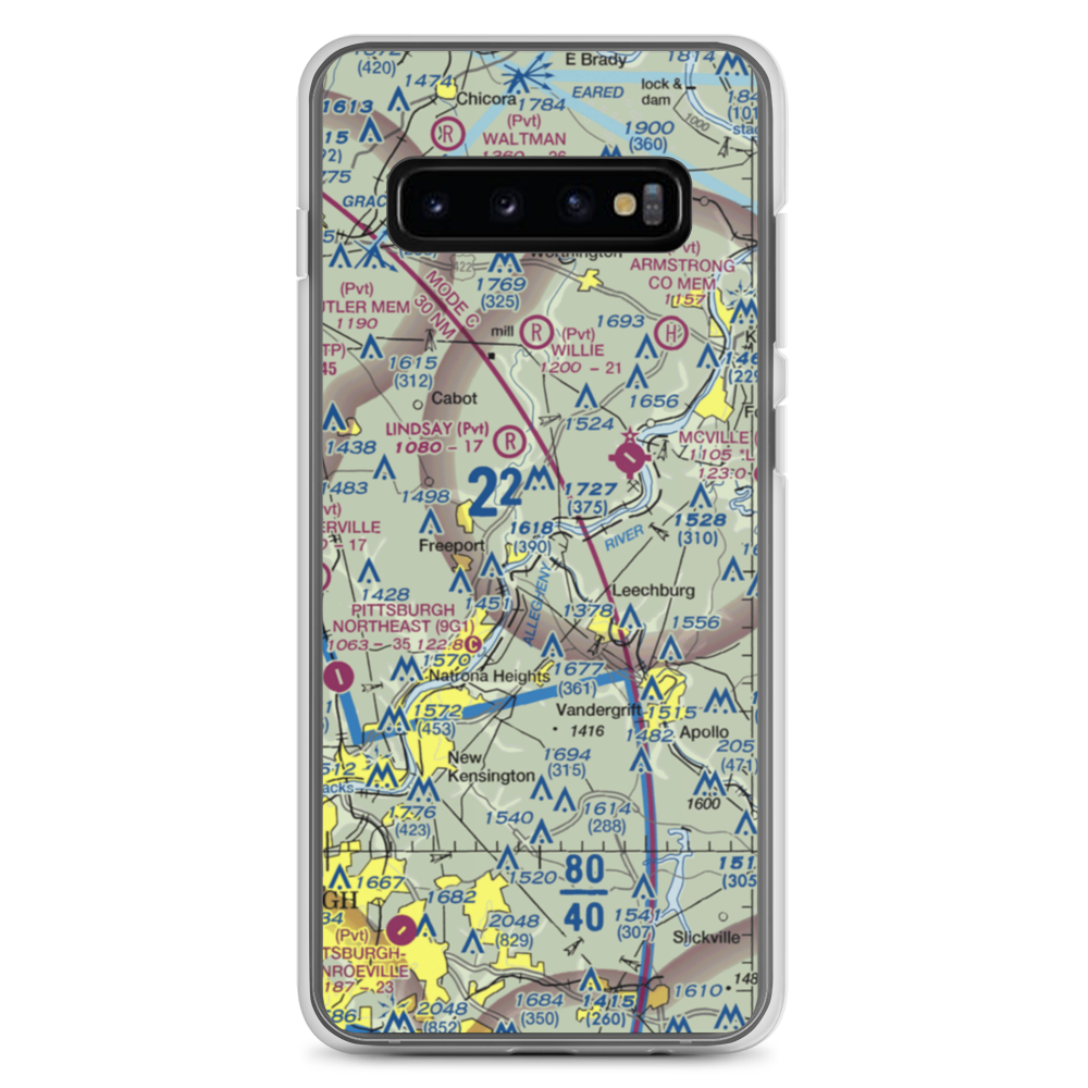 Snider Seaplane Base (PN24) VFR Sectional Samsung Case Samsung Galaxy S10+ model shown