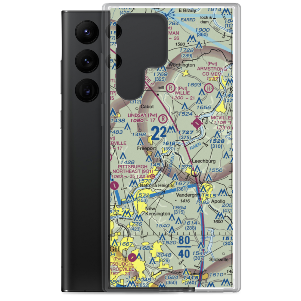 Snider Seaplane Base (PN24) VFR Sectional Samsung Case Samsung Galaxy S22 Ultra model shown