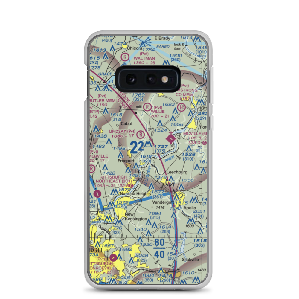 Snider Seaplane Base (PN24) VFR Sectional Samsung Case Samsung Galaxy S10e model shown