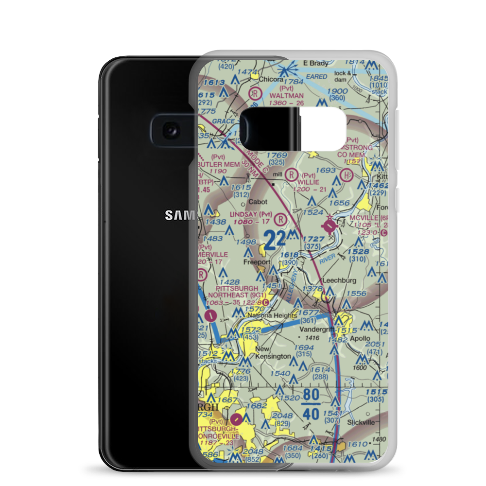 Snider Seaplane Base (PN24) VFR Sectional Samsung Case Samsung Galaxy S10e model shown