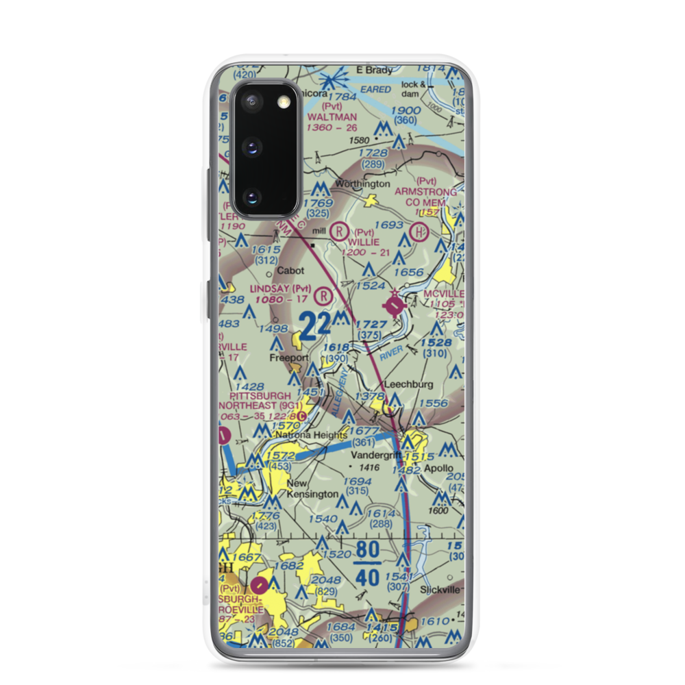 Snider Seaplane Base (PN24) VFR Sectional Samsung Case Samsung Galaxy S20 model shown