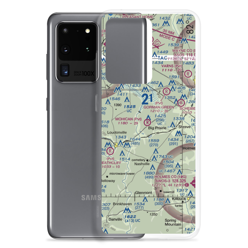Snoddy Air Strip (34OI) VFR Sectional Samsung Case Samsung Galaxy S20 Ultra model shown