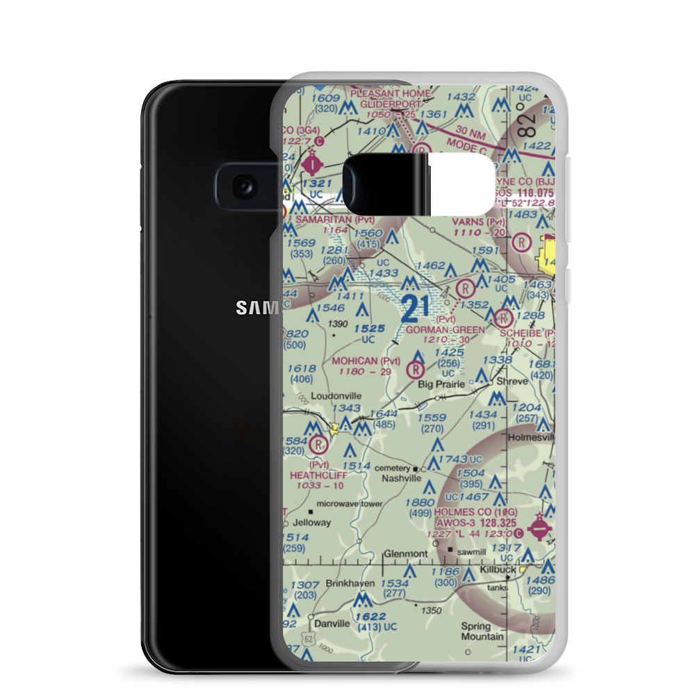 Snoddy Air Strip (34OI) VFR Sectional Samsung Case Samsung Galaxy S10e model shown