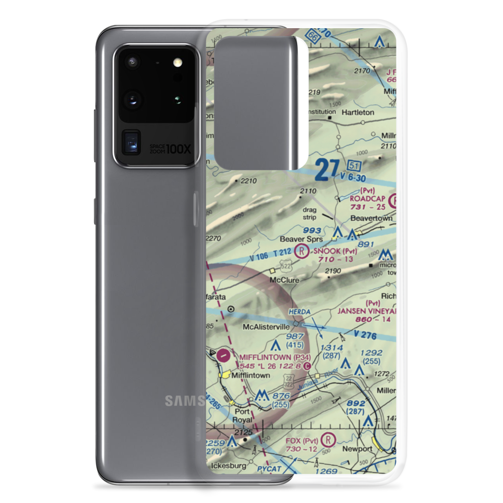 Snook Airport (PS06) VFR Sectional Samsung Case Samsung Galaxy S20 Ultra model shown