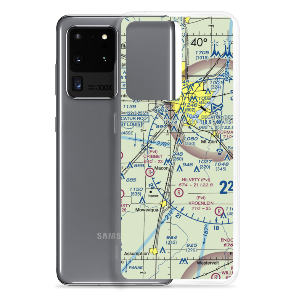 Snow Airport (2LL4) VFR Sectional Samsung Case Samsung Galaxy S20 Ultra model shown