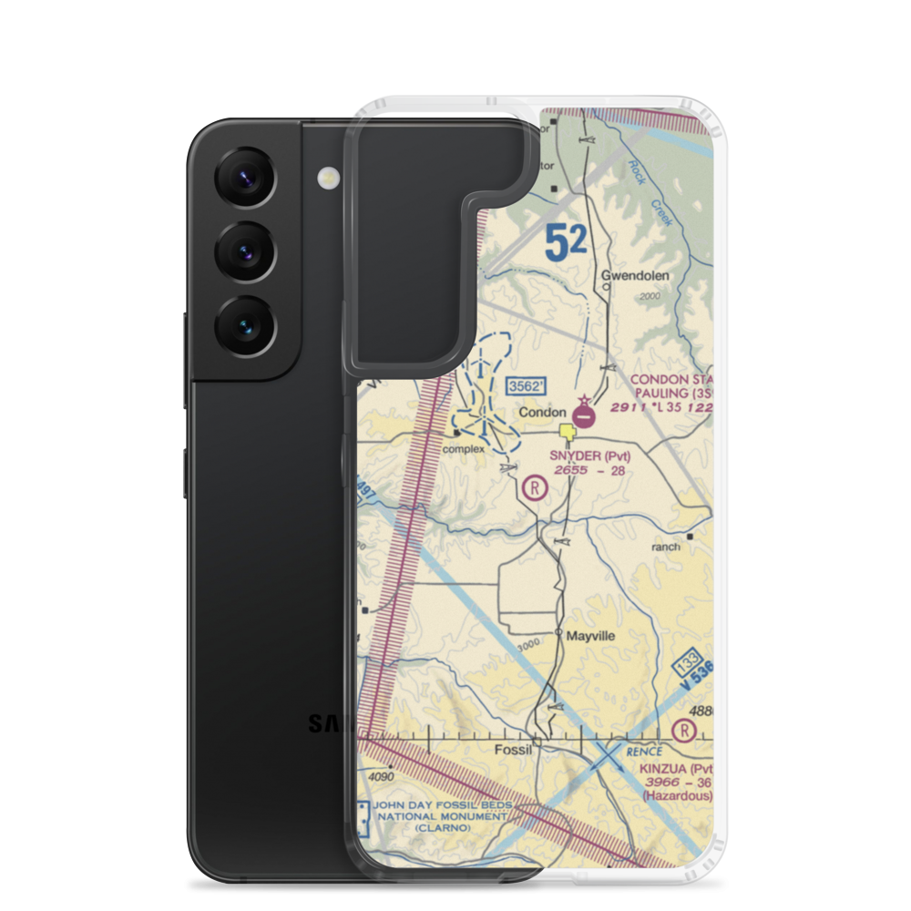 Snyder Ranch Airport (OR48) VFR Sectional Samsung Case Samsung Galaxy S22 model shown