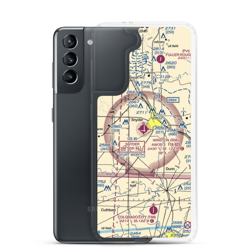 Snyder Winston Field (US-0259) VFR Sectional Samsung Case Samsung Galaxy S21 model shown