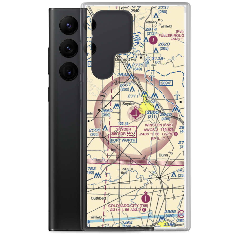 Snyder Winston Field (US-0259) VFR Sectional Samsung Case Samsung Galaxy S22 Ultra model shown