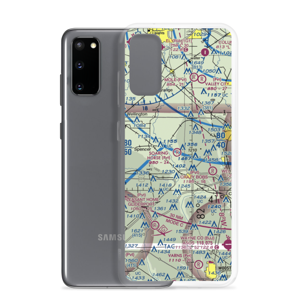 Soaring Horse Airport (33OI) VFR Sectional Samsung Case Samsung Galaxy S20 model shown