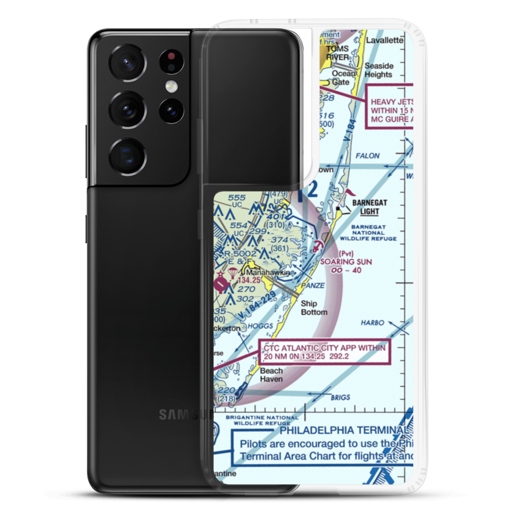 Soaring Sun Seaplane Base (21JY) VFR Sectional Samsung Case Samsung Galaxy S21 Ultra model shown