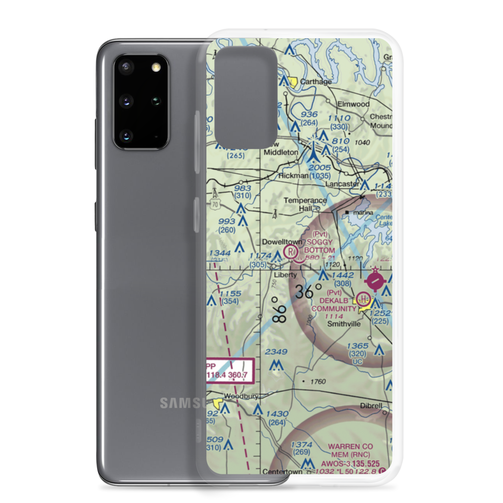 Soggy Bottom Airport (2TN8) VFR Sectional Samsung Case Samsung Galaxy S20 Plus model shown