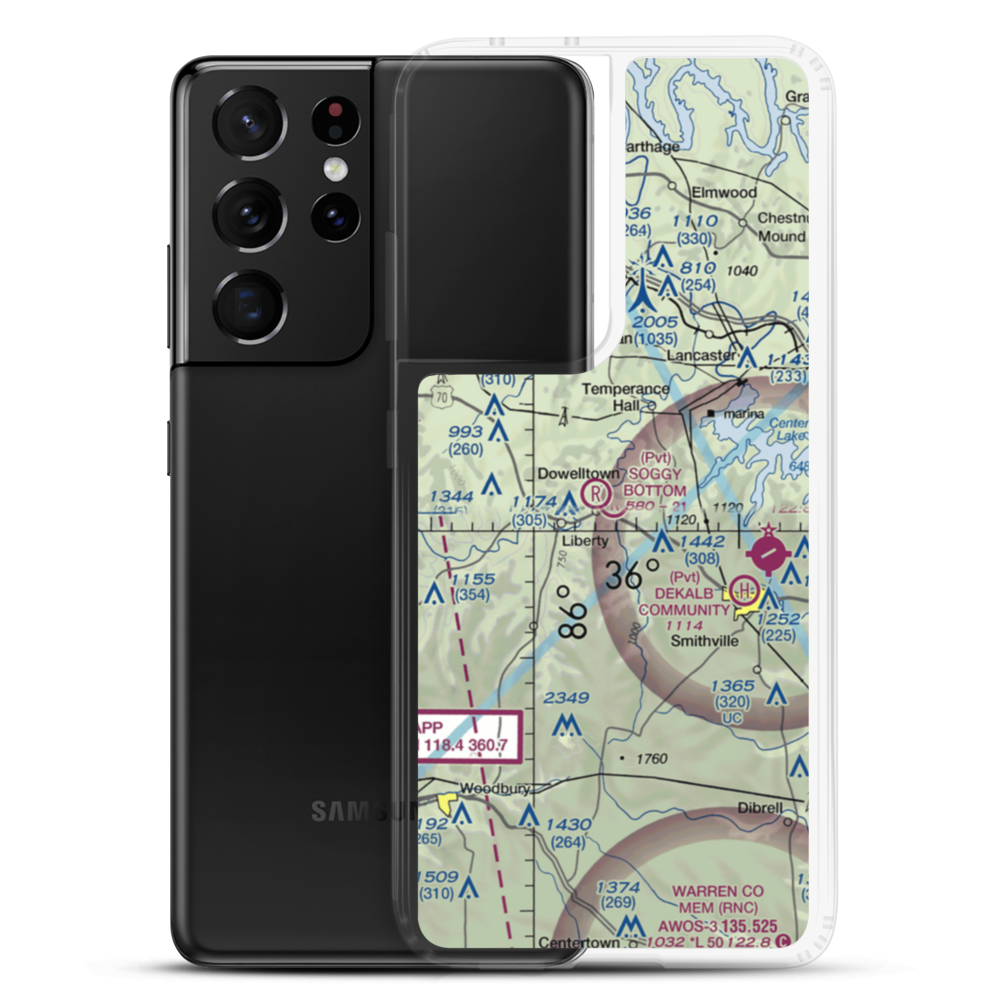 Soggy Bottom Airport (2TN8) VFR Sectional Samsung Case Samsung Galaxy S21 Ultra model shown