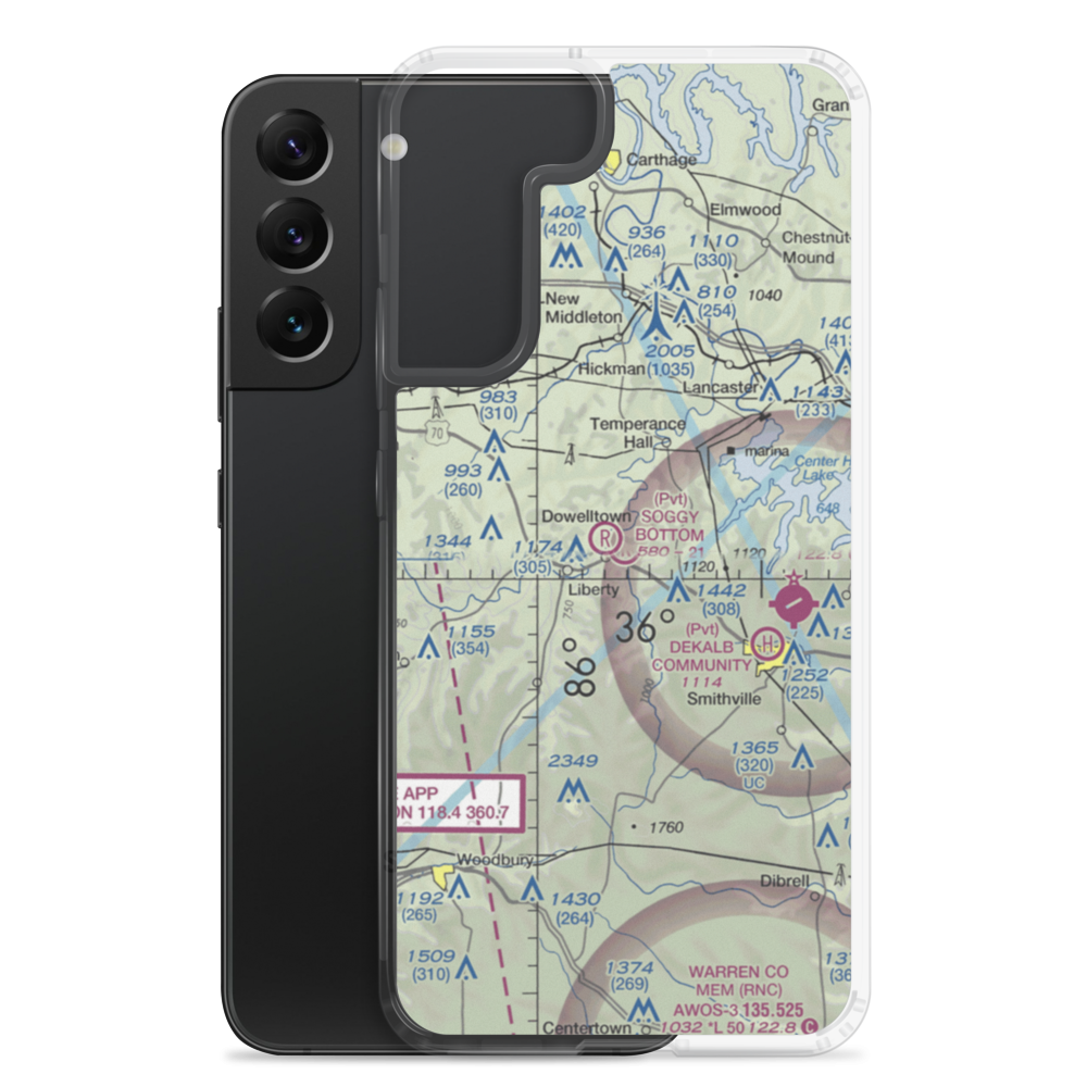 Soggy Bottom Airport (2TN8) VFR Sectional Samsung Case Samsung Galaxy S22 Plus model shown