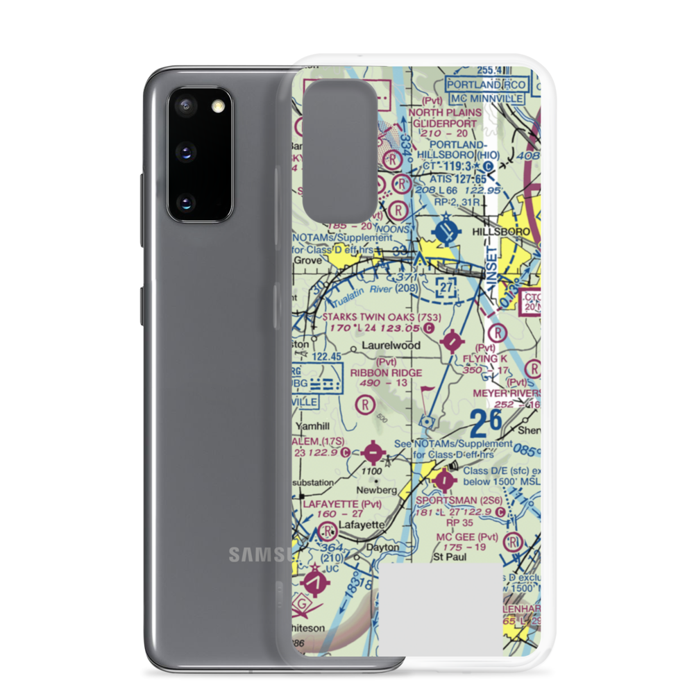 Sohler's Holly Hill Airport (OR31) VFR Sectional Samsung Case Samsung Galaxy S20 model shown