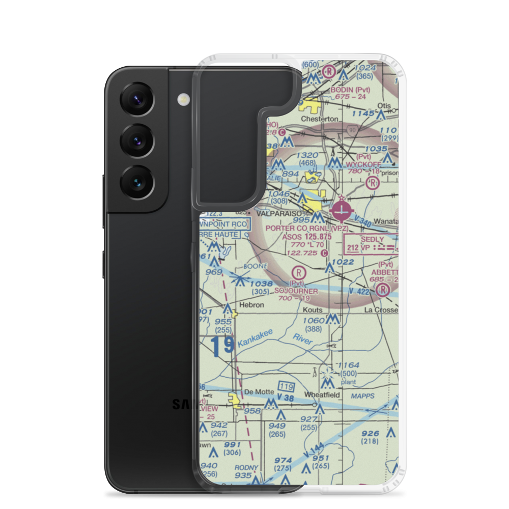Sojourner Field (IN04) VFR Sectional Samsung Case Samsung Galaxy S22 model shown