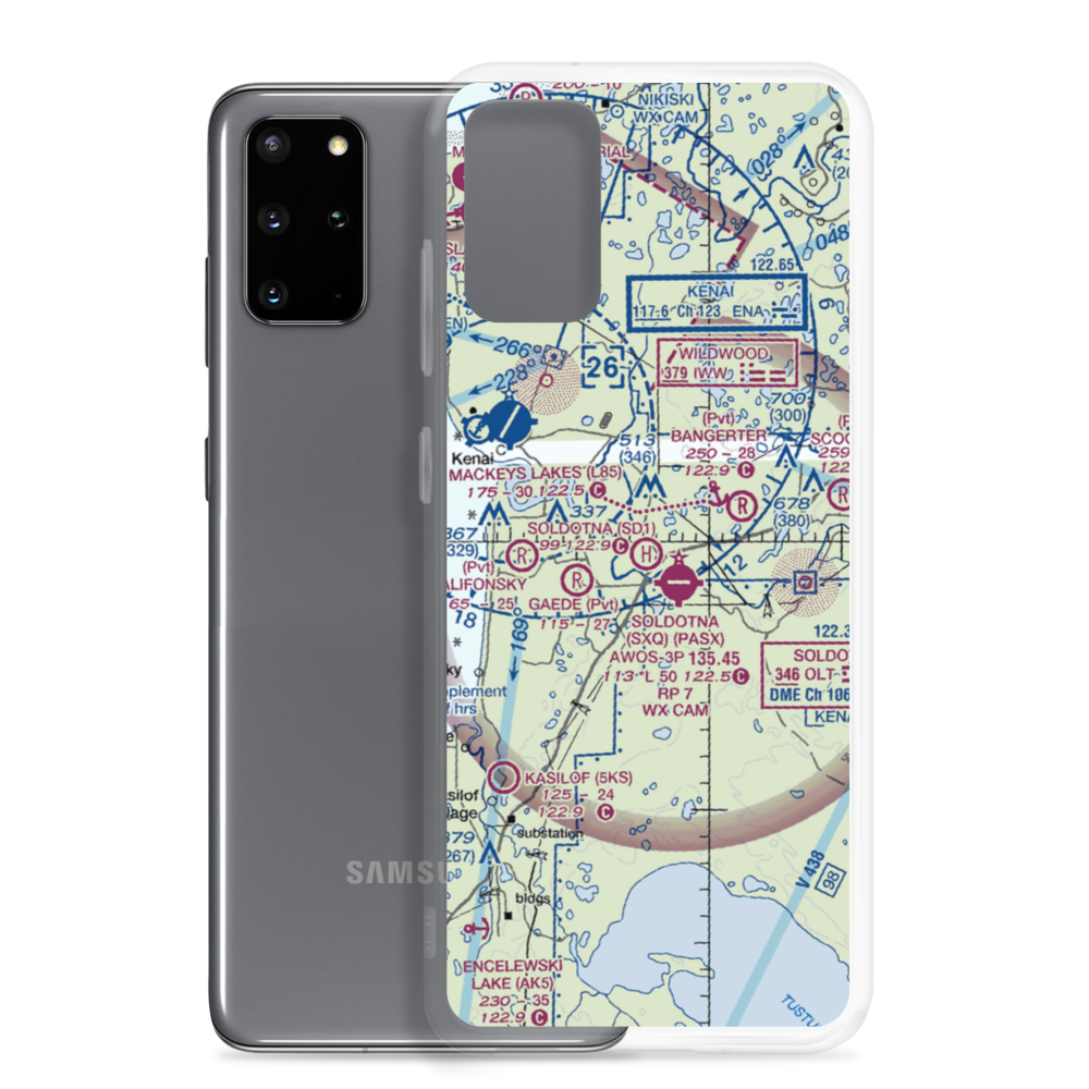 Soldotna Hospital H Heliport (SD1) VFR Sectional Samsung Case Samsung Galaxy S20 Plus model shown