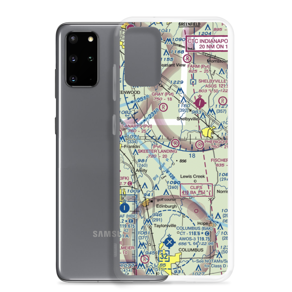 Solenberg Airport (II97) VFR Sectional Samsung Case Samsung Galaxy S20 Plus model shown