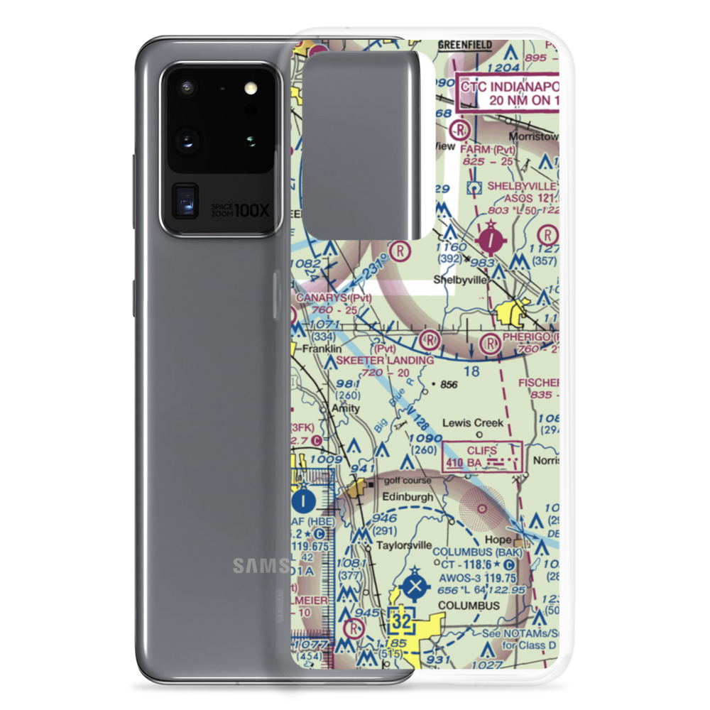 Solenberg Airport (II97) VFR Sectional Samsung Case Samsung Galaxy S20 Ultra model shown