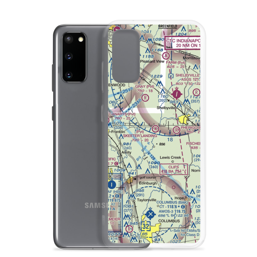 Solenberg Airport (II97) VFR Sectional Samsung Case Samsung Galaxy S20 model shown