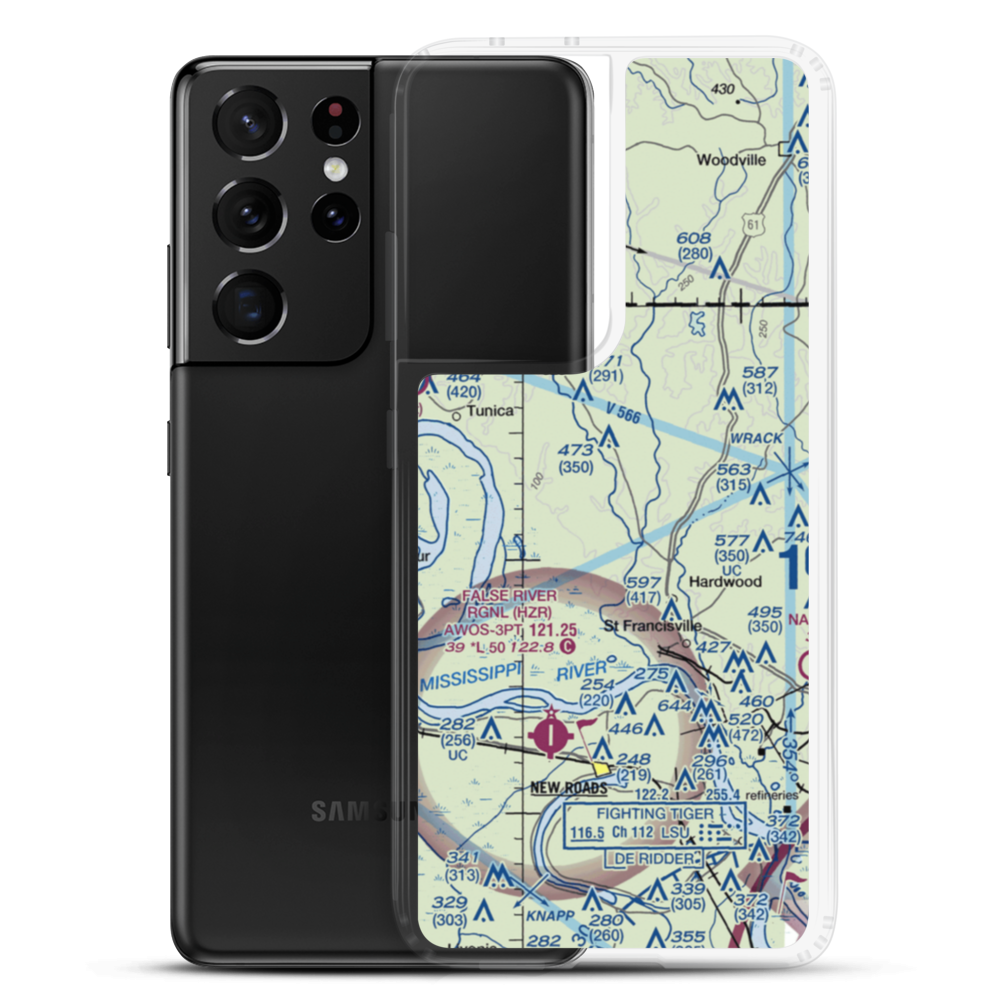 Solitude Airstrip (21LS) VFR Sectional Samsung Case Samsung Galaxy S21 Ultra model shown