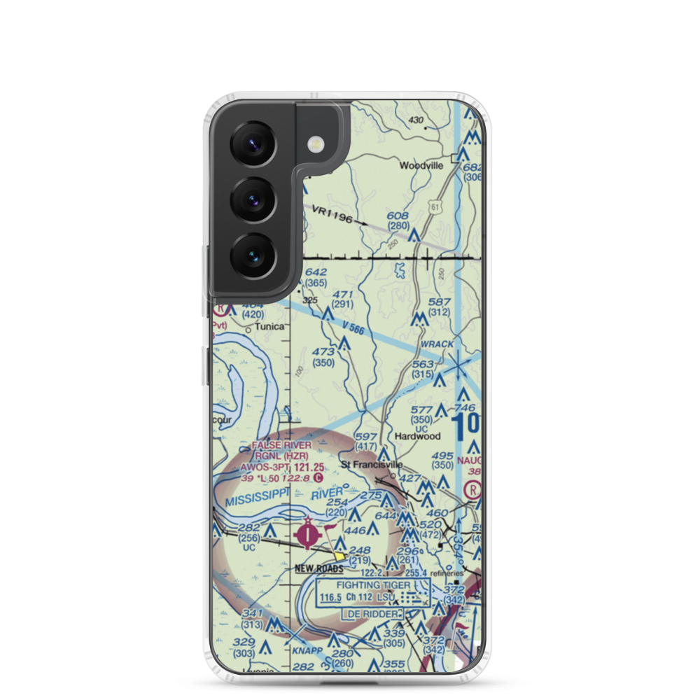 Solitude Airstrip (21LS) VFR Sectional Samsung Case Samsung Galaxy S22 model shown
