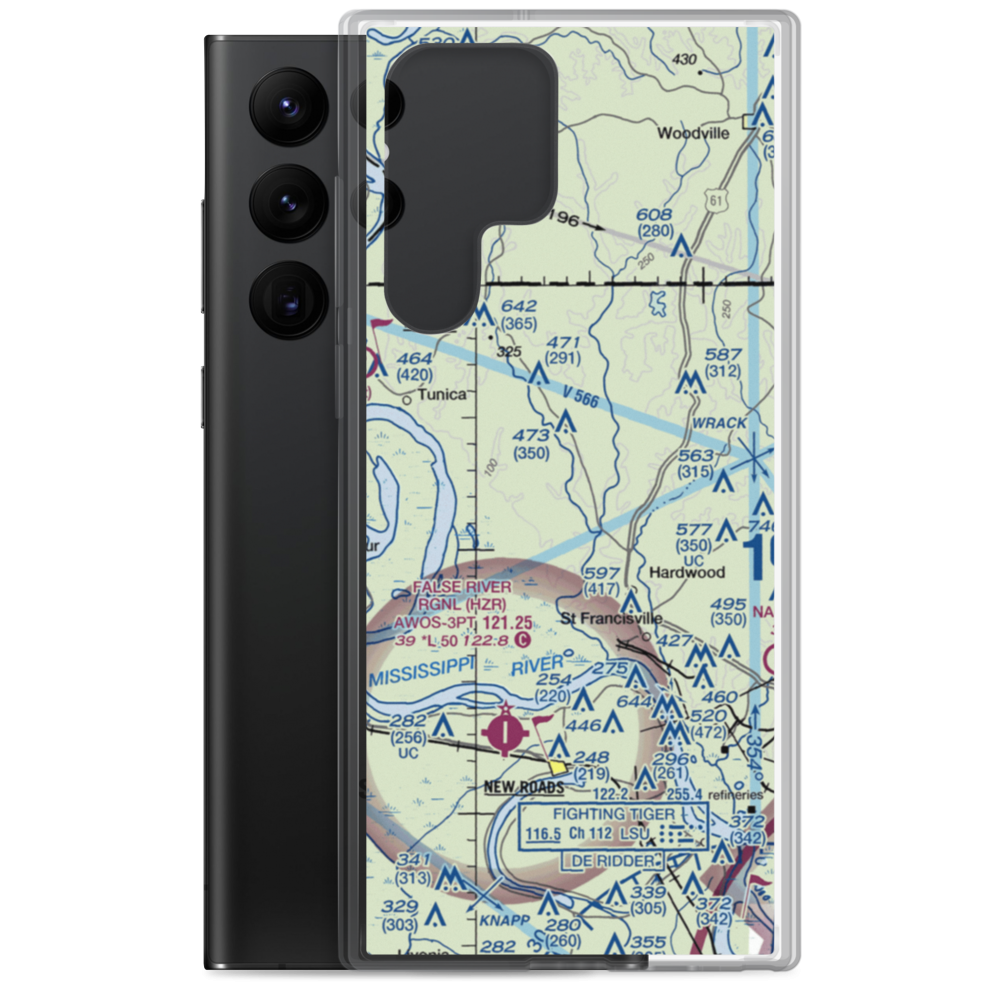 Solitude Airstrip (21LS) VFR Sectional Samsung Case Samsung Galaxy S22 Ultra model shown