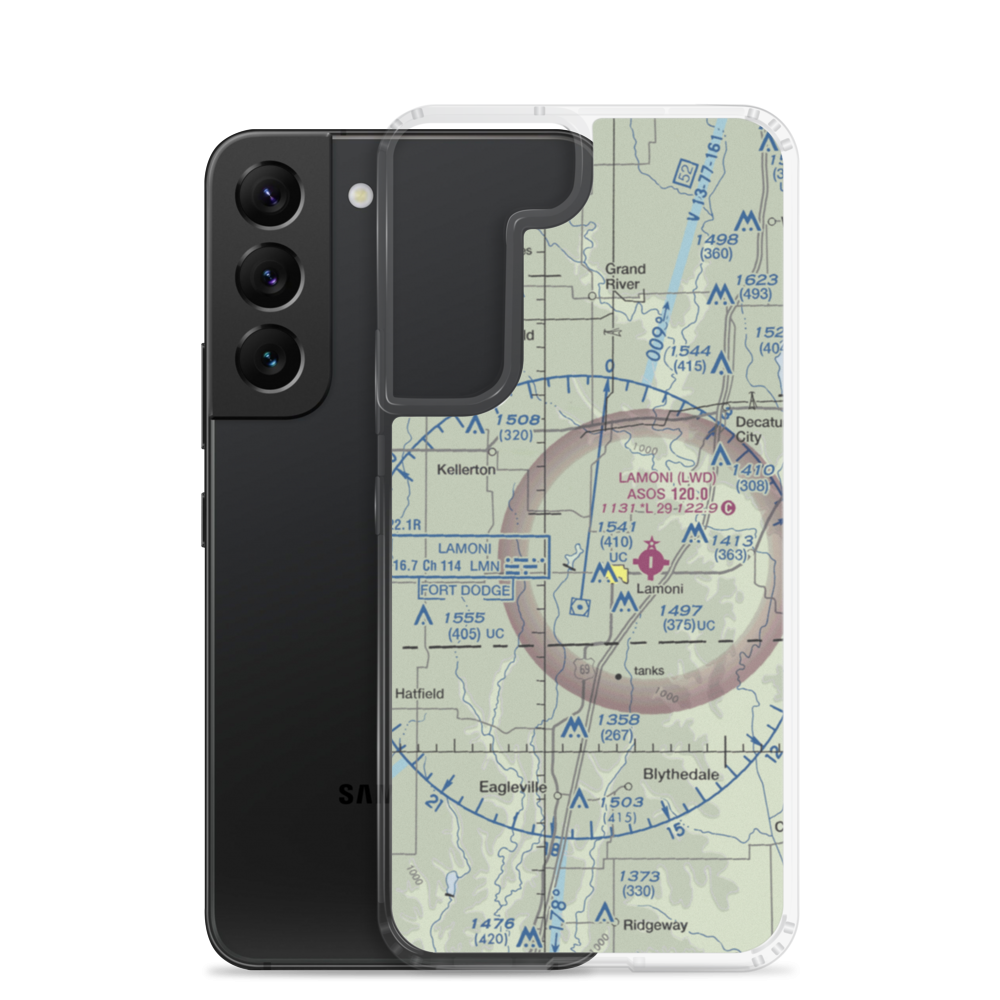 Solly's Strip Ultralightport (IA44) VFR Sectional Samsung Case Samsung Galaxy S22 model shown