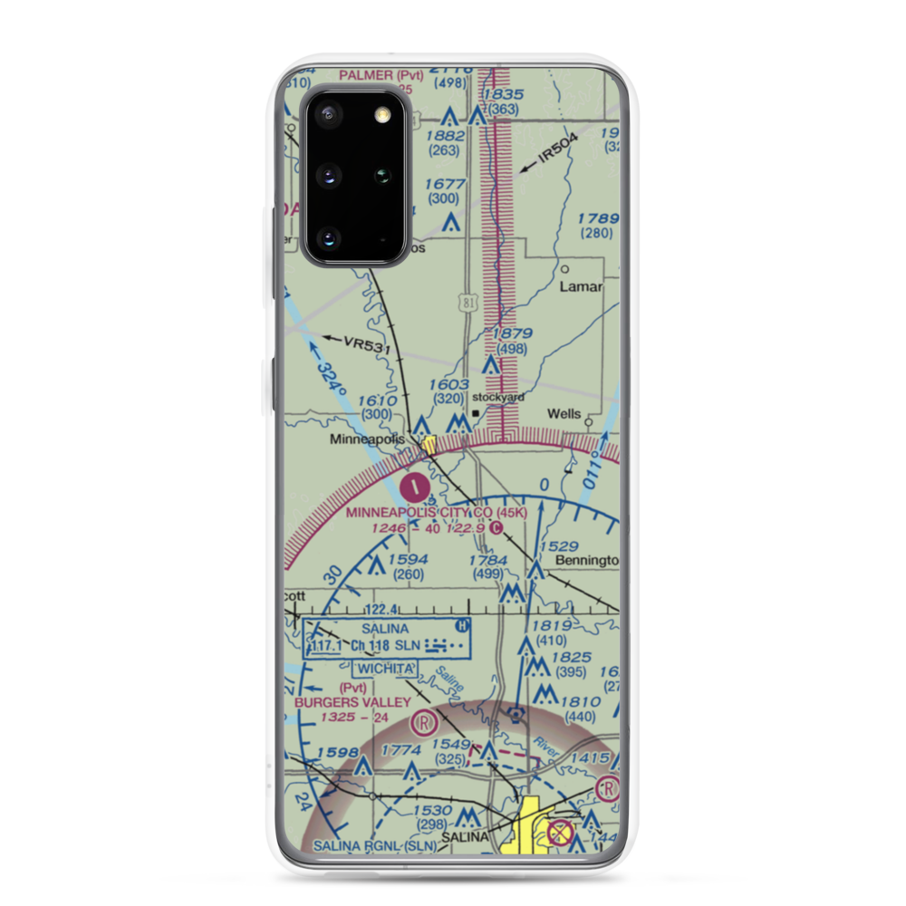 Solomon Valley Airpark (SN09) VFR Sectional Samsung Case Samsung Galaxy S20 Plus model shown