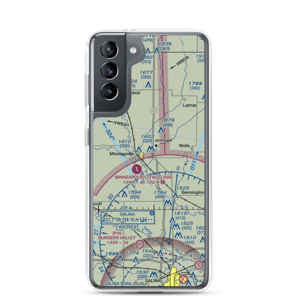 Solomon Valley Airpark (SN09) VFR Sectional Samsung Case Samsung Galaxy S21 model shown